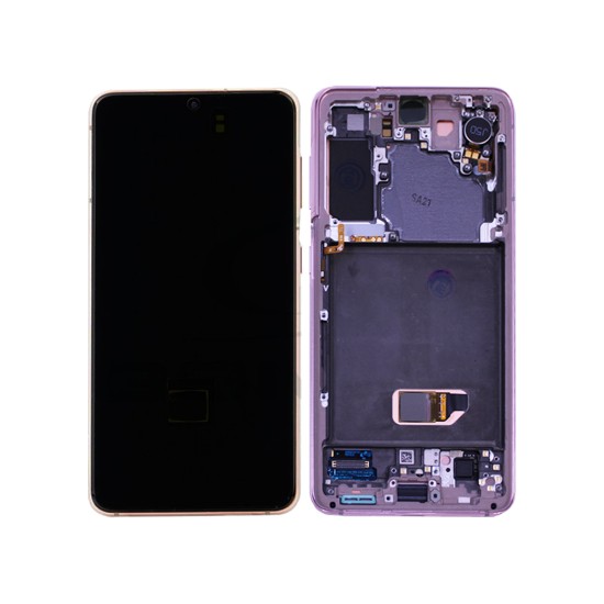 Touch+Display+Frame Samsung Galaxy S21 5G/G991 Service Pack Violet Phantom 